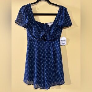 Altar'd State Navy Polka Dot Romper NEW